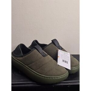 Crocs Classic Vegan Suede Moc Army Green Slip On Shoes 212097309 Mens 7 Womens 9